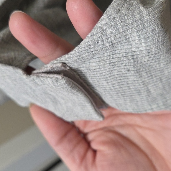 Gilli Gray Ribbed Stretchy Bodysuit Sleeveless Crew Neck | NWOT Minimal Chic - Picture 4 of 6